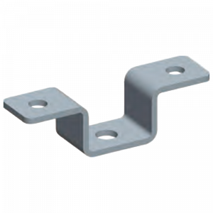 Скоба потолочная для алюминиевого лестничного лотка